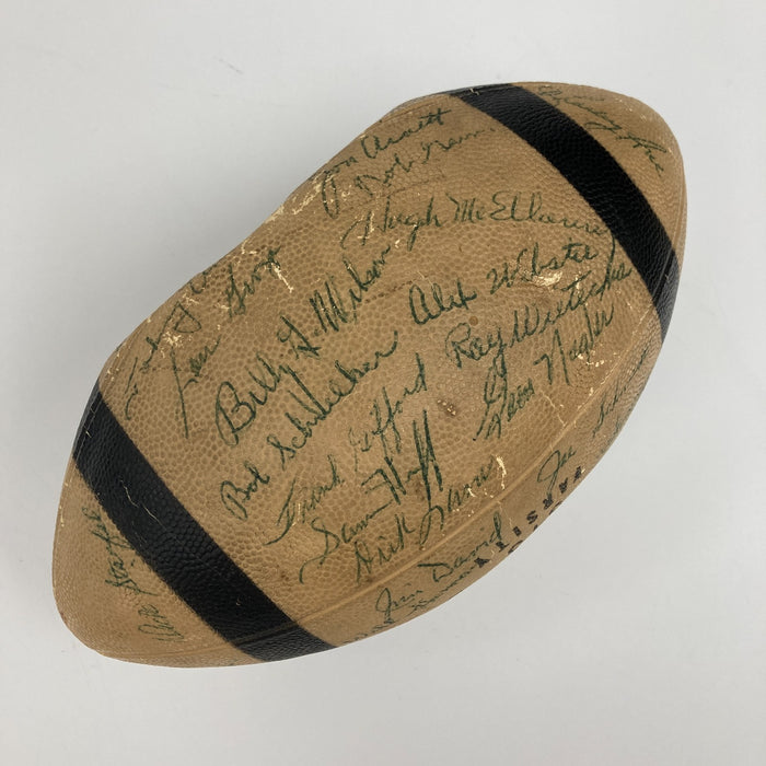 1959 NFL Pro Bowl Multi Signed Football 50 Sigs Johnny Unitas JSA COA RARE