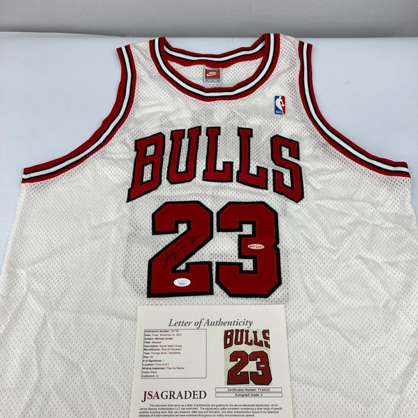 Michael Jordan Signed 1998 Pro Cut Chicago Bulls Jersey UDA & JSA COA MINT 9