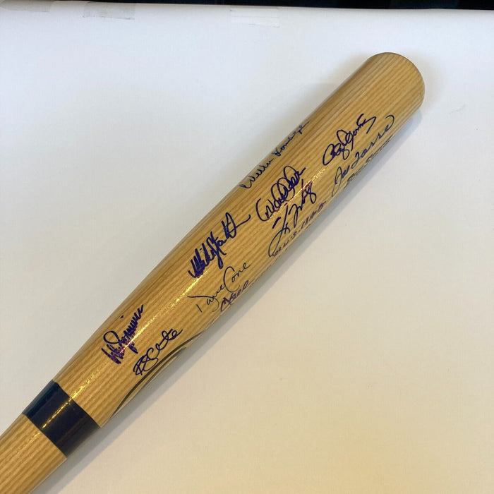 2000 NY Yankees WS Champs Team Signed Bat Derek Jeter Mariano Rivera JSA COA