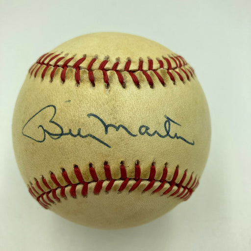 Nice Billy Martin Signed Official American League Baseball With JSA COA
