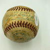 1959 Willie Mays Hank Aaron Gil Hodges Hall Of Fame Multi Signed Baseball JSA