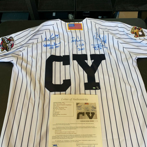 Beautiful New York Yankees Cy Young Winners Signed Jersey Whitey Ford JSA #8/14