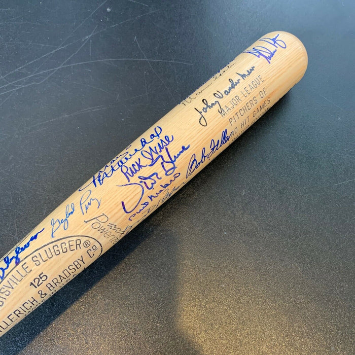 Beautiful Tom Seaver Bob Gibson Nolan Ryan No Hitter Pitchers Signed Bat JSA COA