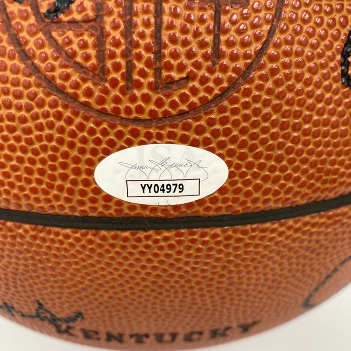 1977-1978 Kentucky Wildcats NCAA Champs Team Signed Basketball JSA COA