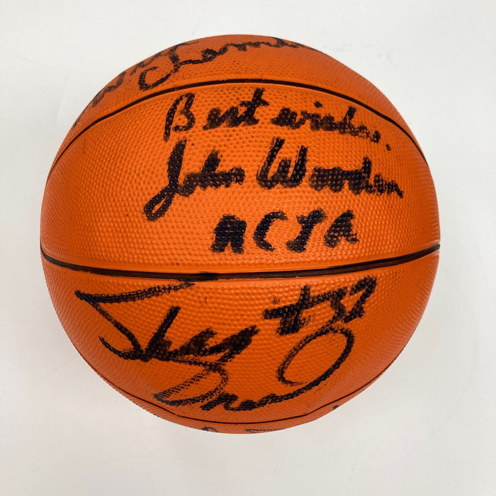 Wilt Chamberlain Abdul Jabbar Shaq Lakers Legends Signed Basketball JSA COA