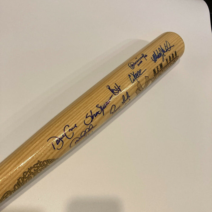 1998-1999 New York Yankees World Series Champs Team Signed Bat Derek Jeter JSA