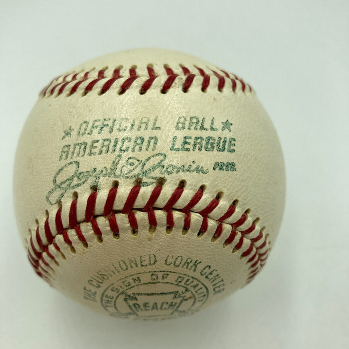 Lefty Grove & Sam Rice HOF Signed 1950's American League Baseball JSA COA