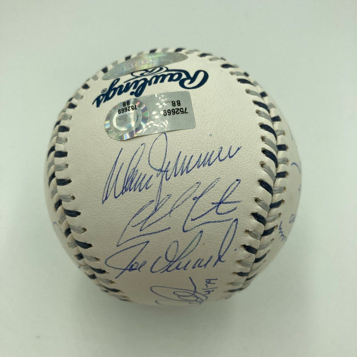 Derek Jeter Mariano Rivera New York Yankees All Time Greats Signed Baseball BAS