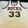 Kareem Abdul-Jabbar Signed Authentic Rookie Milwaukee Bucks Jersey UDA COA 10/33