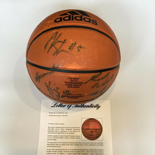 2007-08 UCLA Bruins NCAA Champs Team Signed Basketball With PSA DNA COA