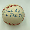 Beautiful Willie Mays & Hank Aaron Total Baseball Signed Baseball PSA DNA COA