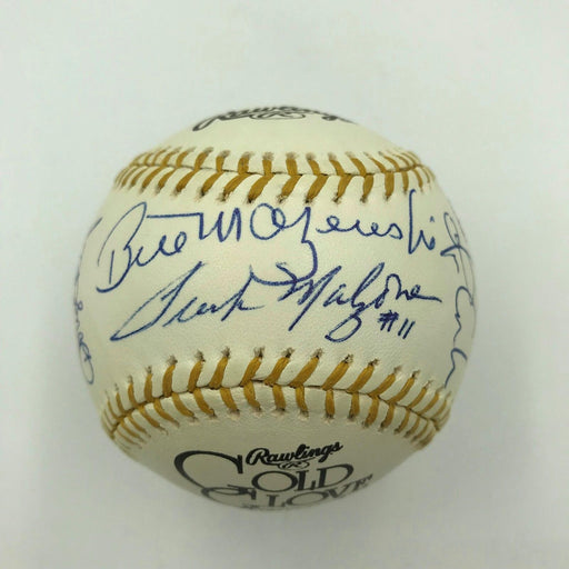 Nice Gold Glove Winners Signed Baseball 19 Sigs Gary Carter Bill Mazeroski