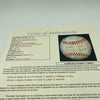 Mickey Mantle Joe DiMaggio 1970's Yankees Old Timers Day Signed Baseball JSA COA