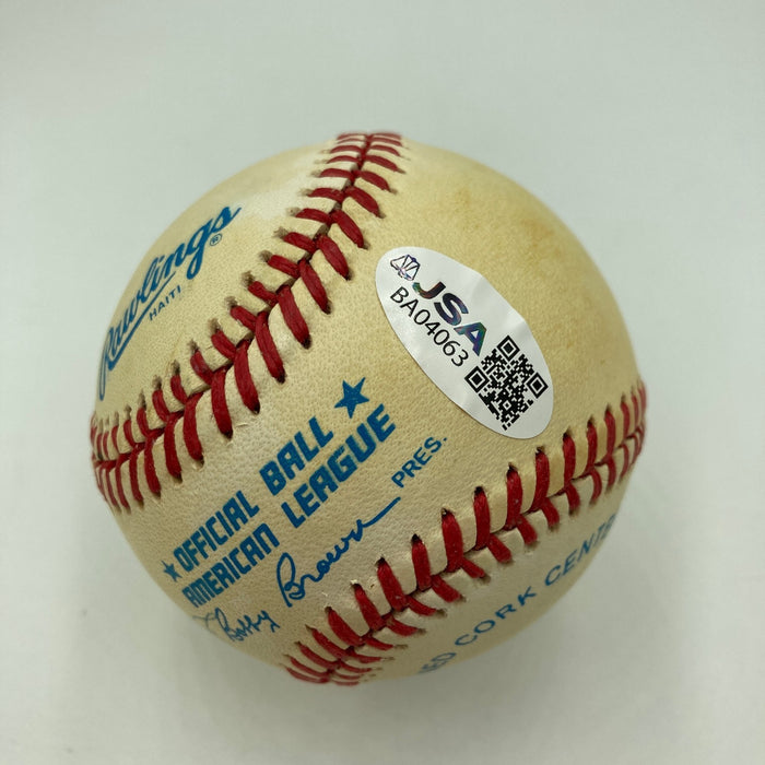 Ted Williams & Bill Terry Signed American League Baseball JSA COA