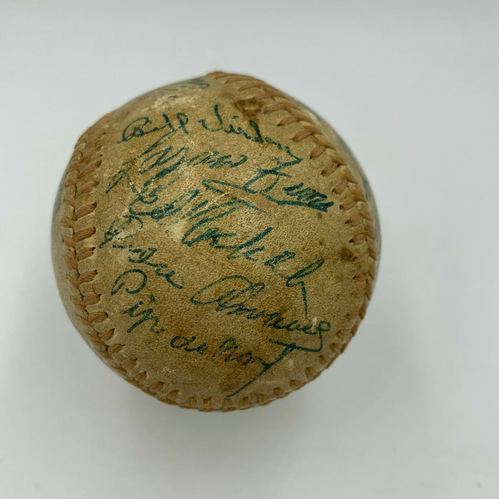 1954 Cuba Winter League Negro League Legends Signed Game Used Baseball JSA COA