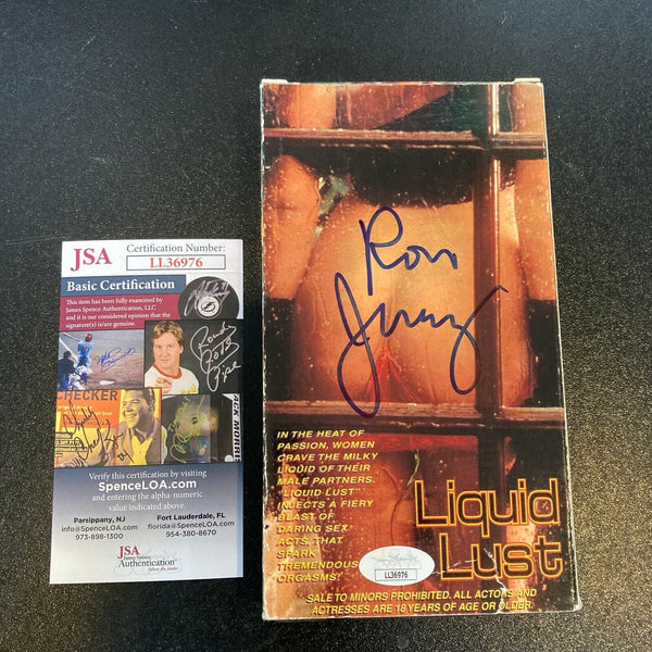 Ron Jeremy Signed Autographed Liquid Lust VHS Movie With JSA COA