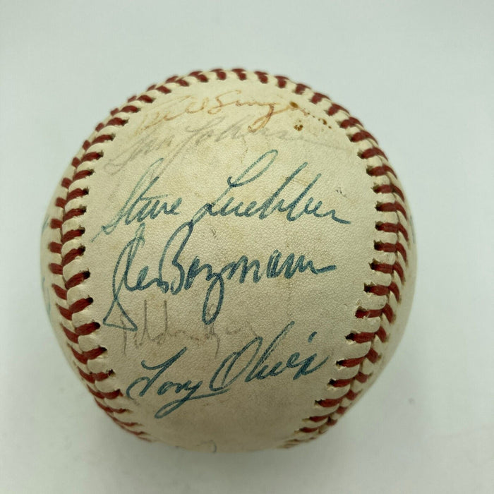 1976 Minnesota Twins Team Signed American League Baseball Beckett COA
