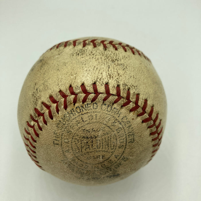 Bill Stewart Signed 1937 Baseball NHL HOF Chicago Blackhawks Stanley Cup JSA