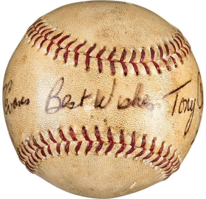 Tony Conigliaro Signed 27th Career Actual Home Run Game Used Baseball Beckett