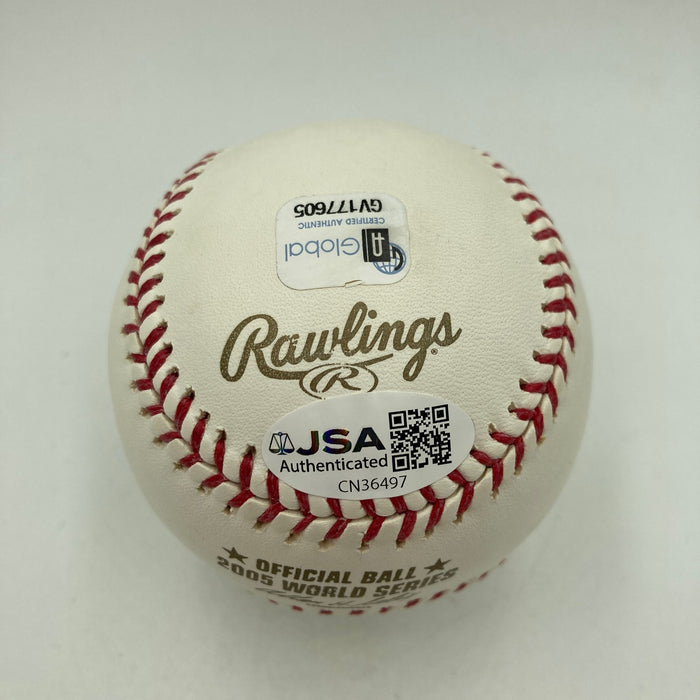 Harold Baines Signed Official 2005 World Series Baseball JSA COA