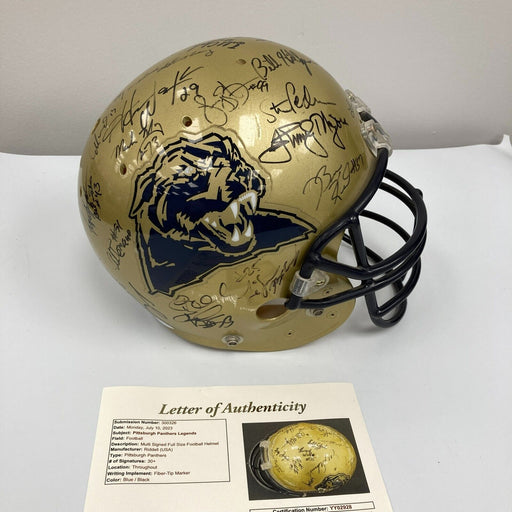 Pittsburgh Panthers Legends Multi Signed Game Helmet 30+ Sigs Dan Marino JSA COA