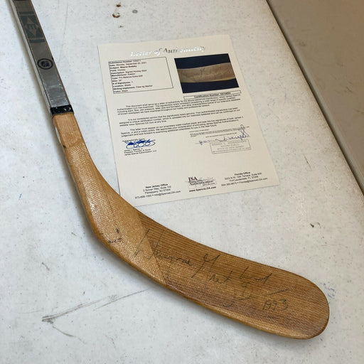 Wayne Gretzky Signed 1993 Game Issued Easton Hockey Stick With JSA COA