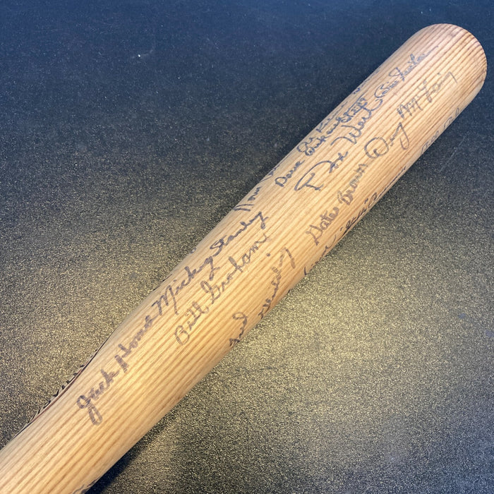 1966 Detroit Tigers Team Signed Al Kaline Game Issued Bat PSA DNA & JSA COA