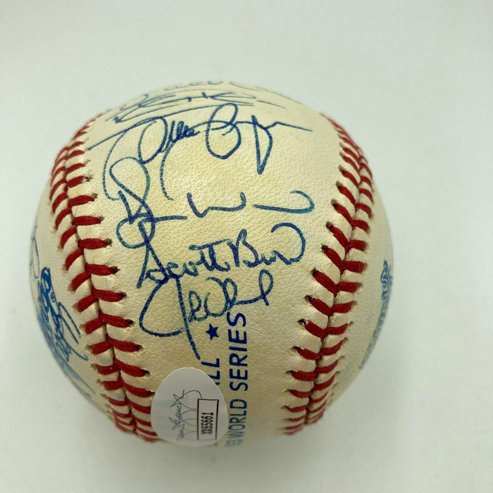 1993 Toronto Blue Jays World Series Champs Team Signed W.S. Baseball JSA COA