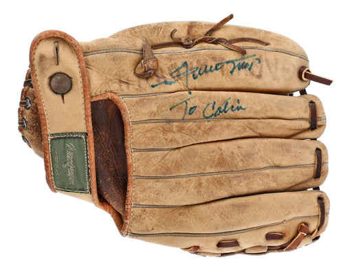 Willie Mays 1955 Signed Game Used Baseball Glove PSA DNA COA & Player Letter