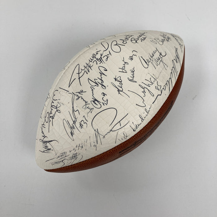 1983 AFC Pro Bowl Team Signed Official Wilson Football 50 Sigs JSA COA