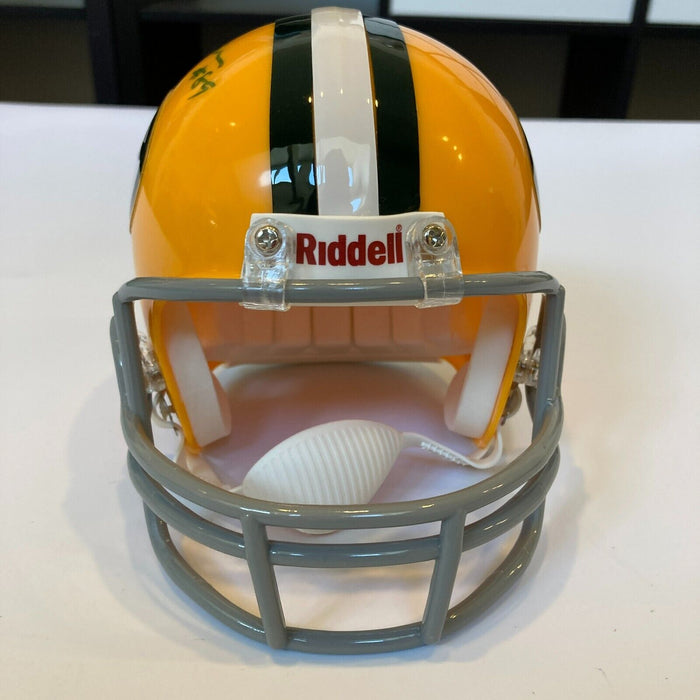 Dave Robinson HOF 2013 Signed Green Bay Packers Mini Helmet JSA COA