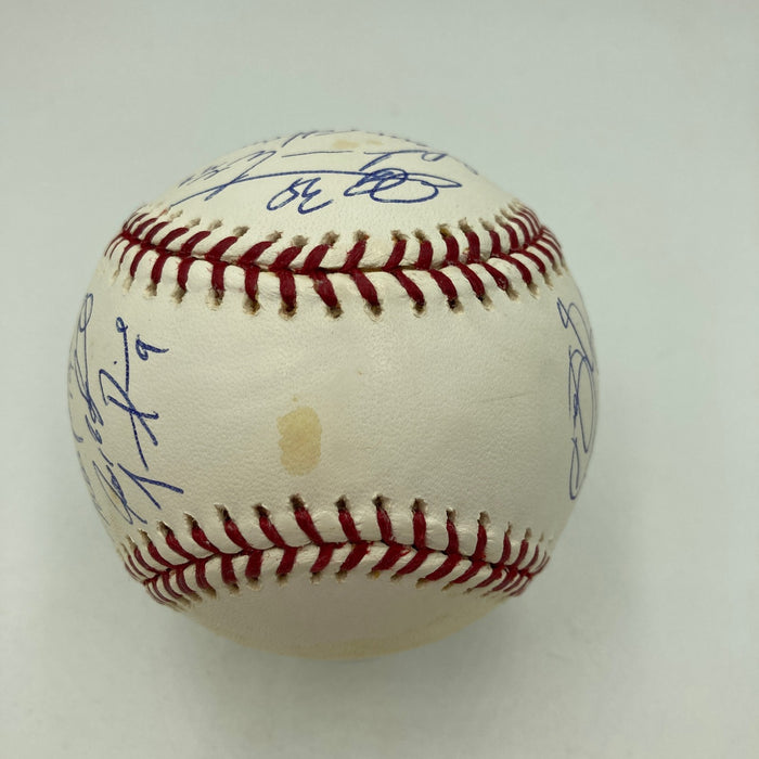 2003 Florida Marlins World Series Champs Team Signed W.S. Baseball JSA COA