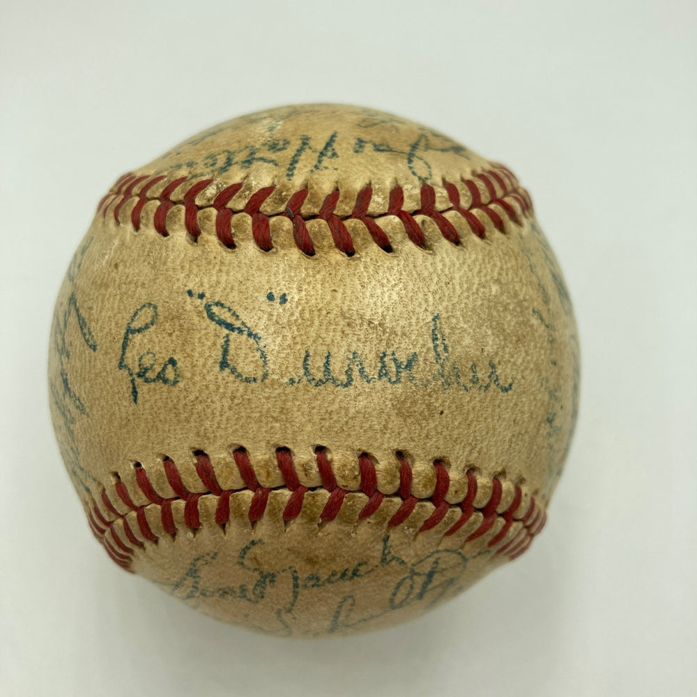 1947 Brooklyn Dodgers NL Champs Team Signed Baseball JSA COA