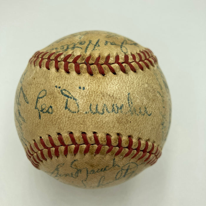 1947 Brooklyn Dodgers NL Champs Team Signed Baseball JSA COA