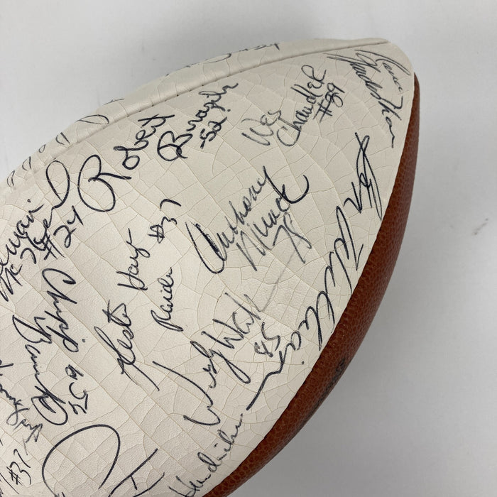 1983 AFC Pro Bowl Team Signed Official Wilson Football 50 Sigs JSA COA