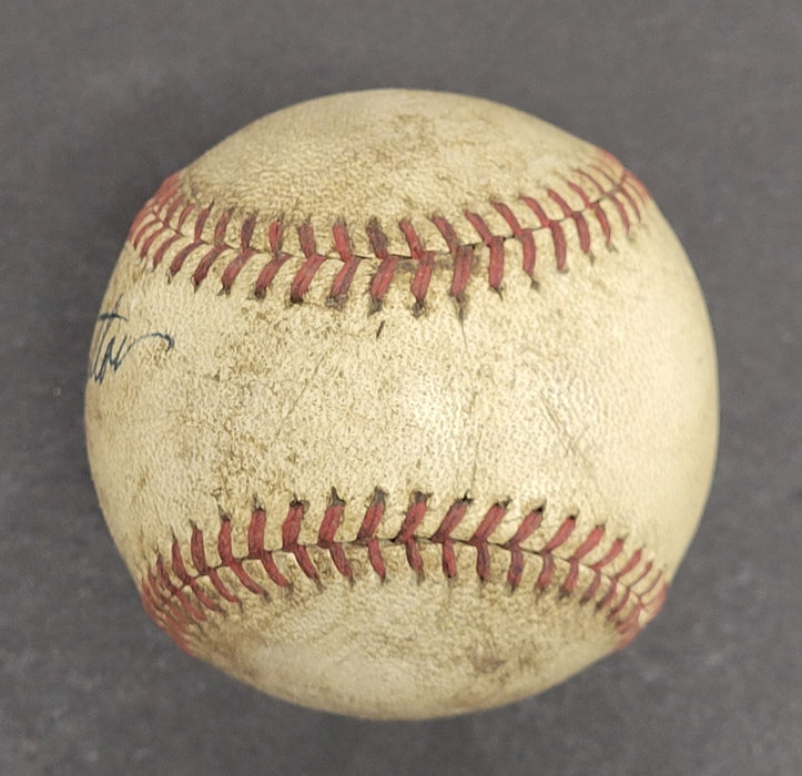 RARE Monty Stratton Single Signed Vintage Baseball Beckett COA