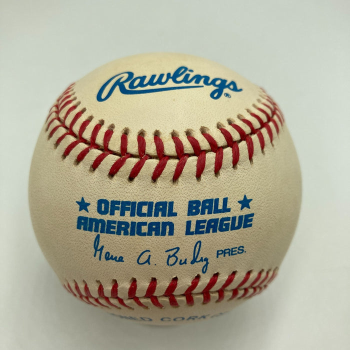 Albert Belle Signed Official American League Baseball