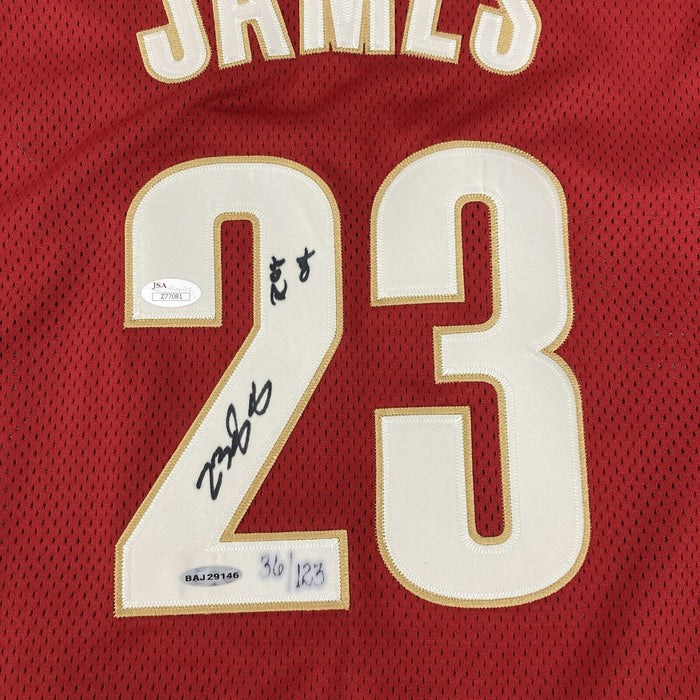 Lebron James "2004 Rookie Of The Year" Signed Cleveland Cavaliers Jersey UDA JSA