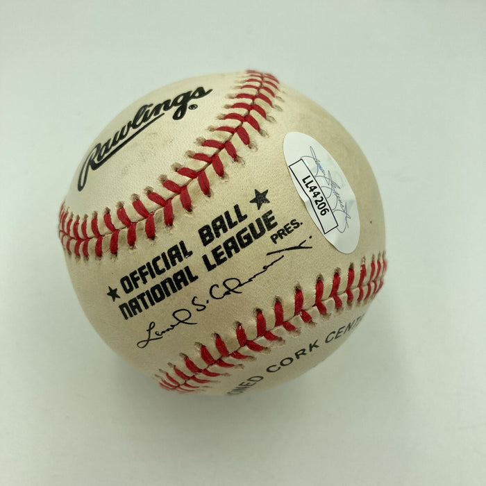 Joe Cunningham Ken Reitz Bob Costas Roy Sievers Danny McKay Signed Baseball JSA