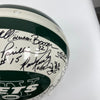 1969 New York Jets Super Bowl Champs Team Signed Authentic Game Helmet JSA COA