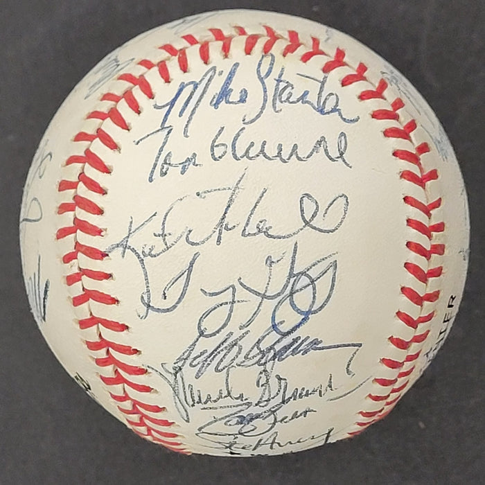 1991 Atlanta Braves National League Champs Team Signed Baseball Beckett COA