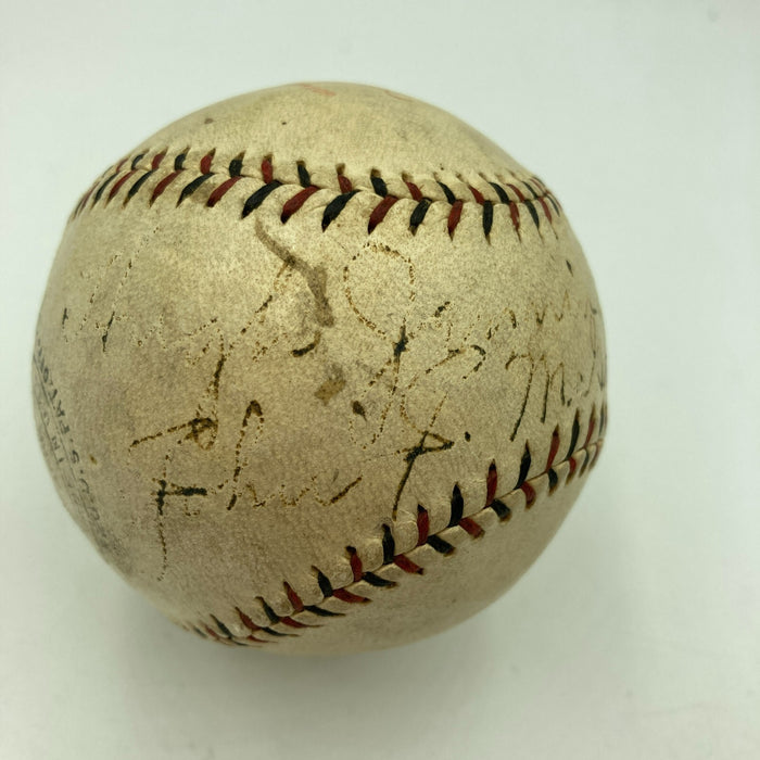 Historic Hughie Jennings & John McGraw Signed 1924 National League Baseball JSA