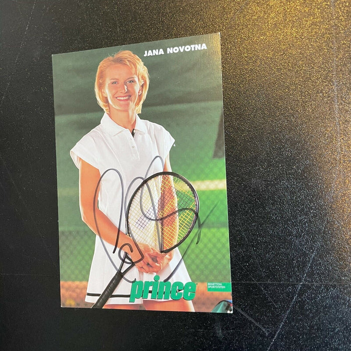 Jana Novotna Signed Autographed Tennis Photo With JSA COA