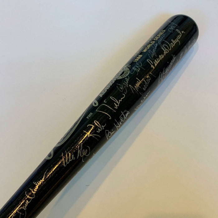 Extraordinary 1988 Los Angeles Dodgers WS Champs Team Signed Bat 36 Sigs PSA DNA