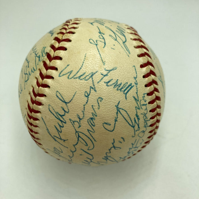 Washington Senators Legends Signed Baseball Moe Berg Goose Goslin 31 Sigs PSA