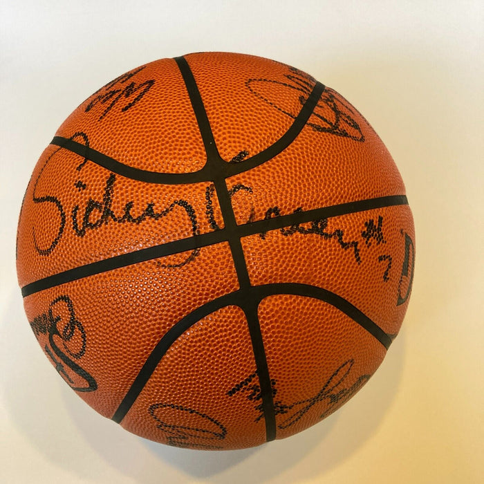 The Finest Michael Jordan Rookie 1984 Bulls Team Signed Basketball Beckett 9