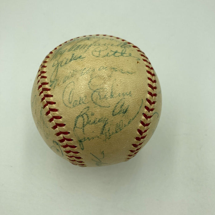 Jackie Robinson 1954 Brooklyn Dodgers Team Signed Baseball PSA DNA