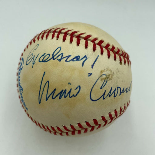 New York Governor Mario Cuomo Signed Autographed Baseball With JSA COA