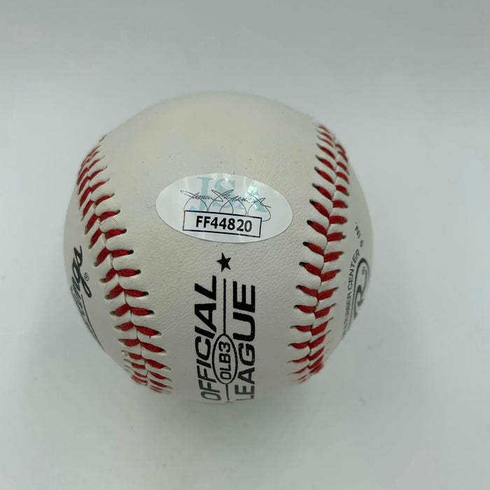 Sandra Bullock & Michelle Bombshell Mcgee Signed Baseball JSA COA VERY RARE