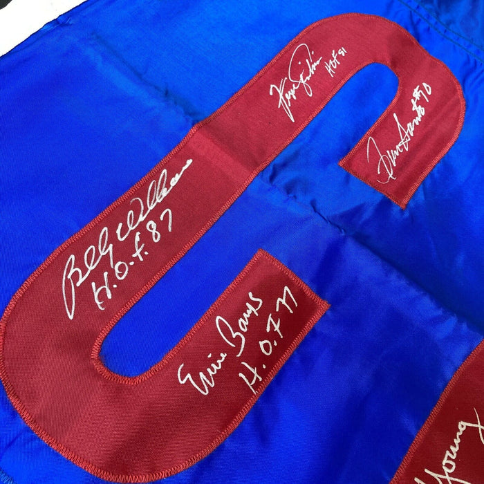 1969 Chicago Cubs Team Signed Huge Wrigley Field Cubs 30" x 69" Stadium Flag JSA